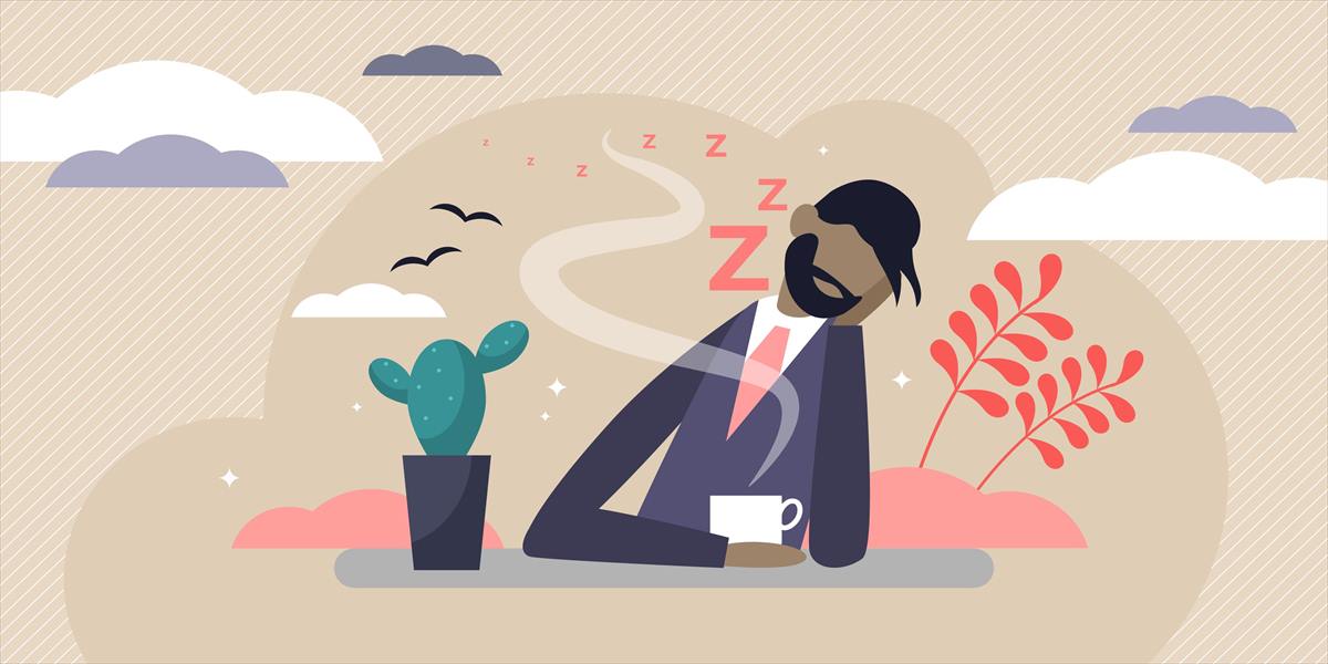 仕事をサボる怠慢なサラリーマン